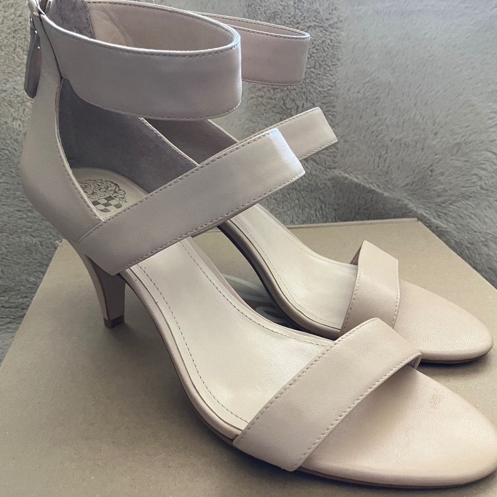 Vince Camuto Strappy Cream color heels